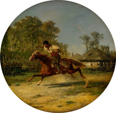 Riding Cossack by Adolf Schreyer